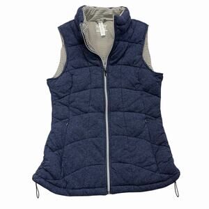 Marc New York Performance Vest Women's Medium M Navy Full Zip Warm Quilted